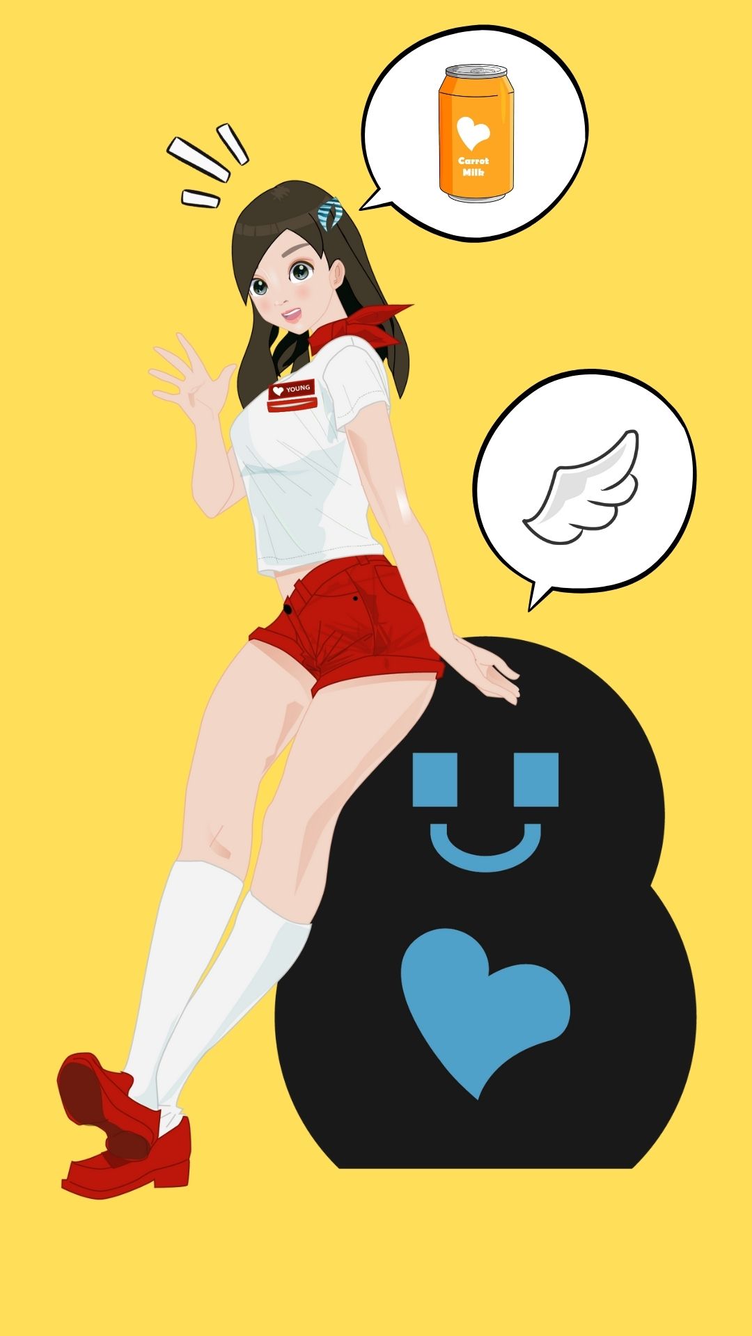 weybe tokyo,weybe young,nushin,weybe carrot milk,new young flirting witch,angel wing